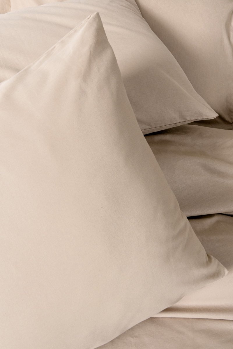 L’essentiel Maison Ranforce - Dekbedovertrek Set - 100% Katoen - Beige - 135x200 cm