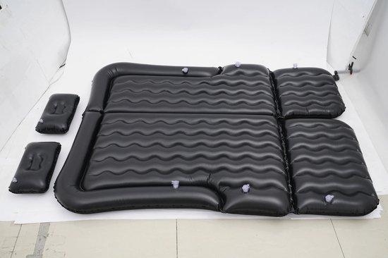 Linkforu - Luchtbed met Kussens - Opblaasbare Autobedset - voor Comfortabel Kamperen en Reizen - Geel –Zwart - Grijs van Linkforu — afbeelding 2