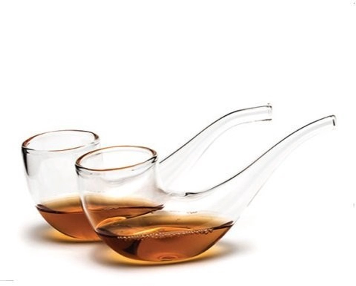 MTTProducts - Brandy glas - Handgeblazen pijpvorm - 75 ml - Perfect voor brandy tasting - Inclusief cadeauverpakking - Geschikt voor volwassenen