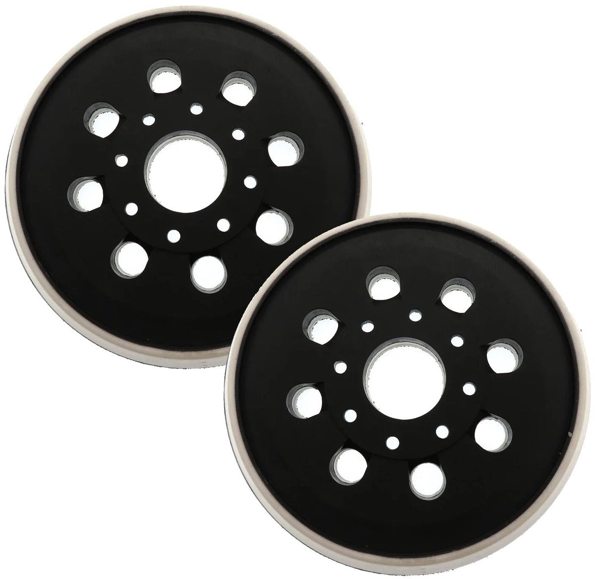 MTTProducts - Schuurdiscs - Velcro Schuurpapier - 125 mm - Zwart - Aluminium Oxide - Voor elektrische schuurmachines - 2 stuks