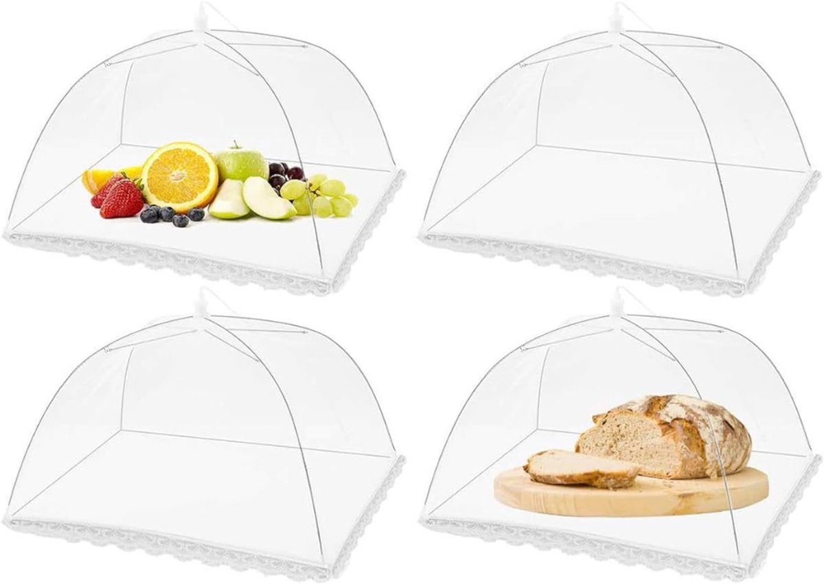 VLSelect®Fruitschaal met vliegenkap - Fruitmand - Fruitbowl - Bamboe