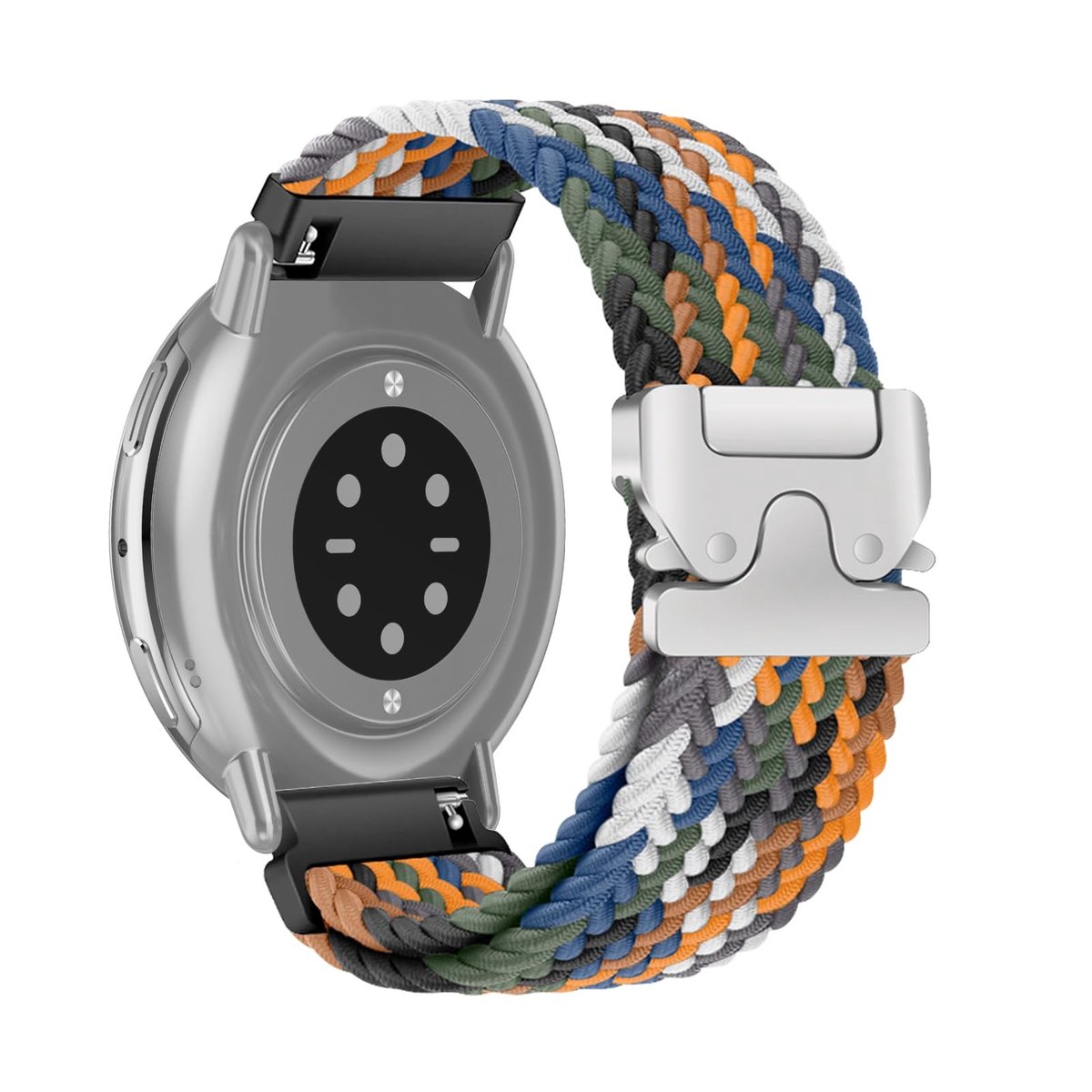 NTHProducts - Nylon Horlogeband - Comfortabele Band - Ademend en Zacht - Denim Kleur - Perfect voor Sport ...