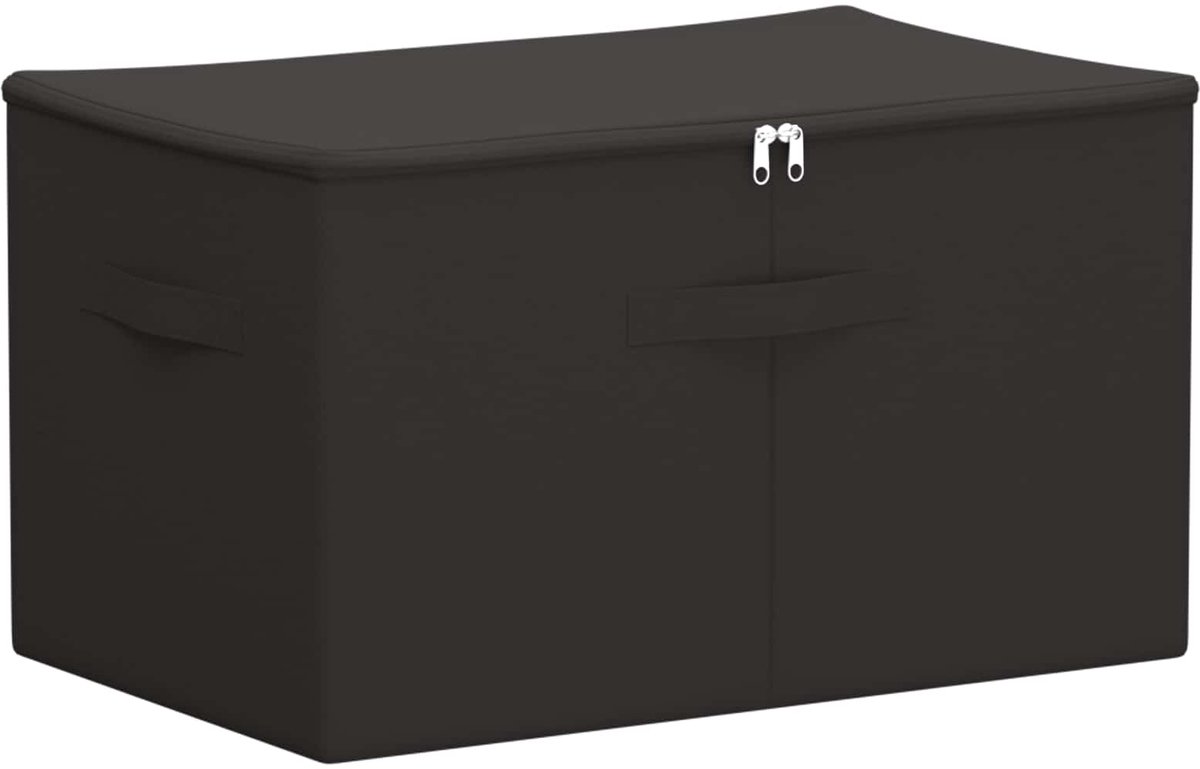 vidaXL - Opbergbox - Antracietkleurig - 55 - x - 35 - x - 32 - cm - Nonwoven - stof
