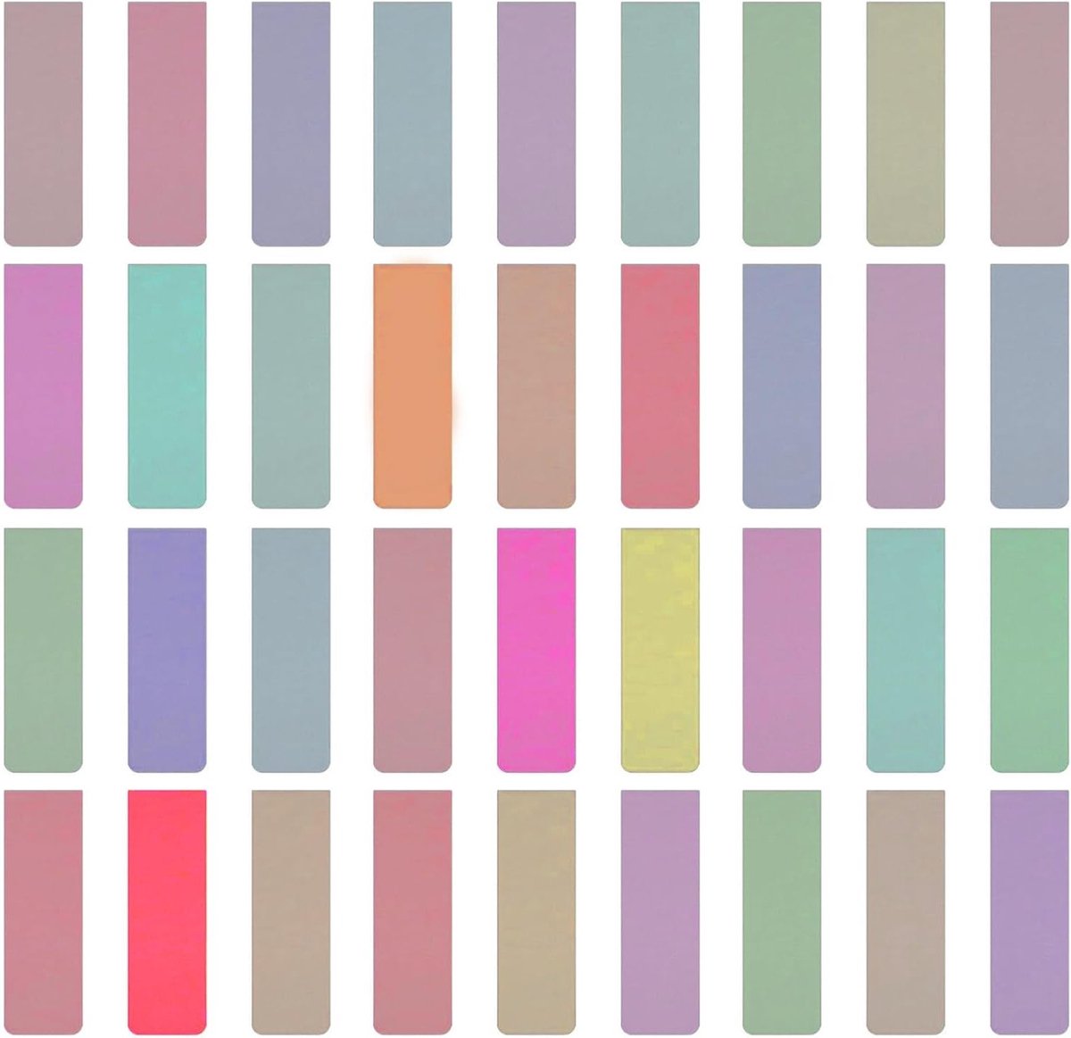 Kleurrijke Magnetische Boekenleggers - 36 Stuks, Ideaal voor Kinderen, School en Stationery, Perfect voor Lezers en Studeren