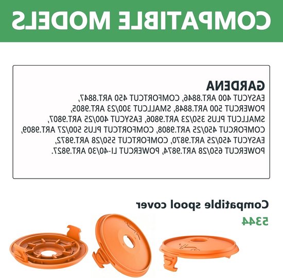 Vervangende Graskanttrimmer Spoelcover - Geschikt voor Gardena EasyCut, ComfortCut en PowerCut - 2 Stuks voor Optimale Bescherming en Prestaties — afbeelding 2