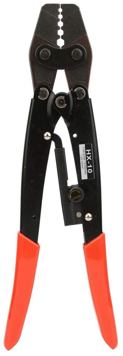 Allecto - Crimp Tang - Kabelschoen Tang - Duurzaam ontwerp - Voor 1.25~10mm² - Handgereedschap - Voor elektrische verbindingen - Geschikt voor dive...