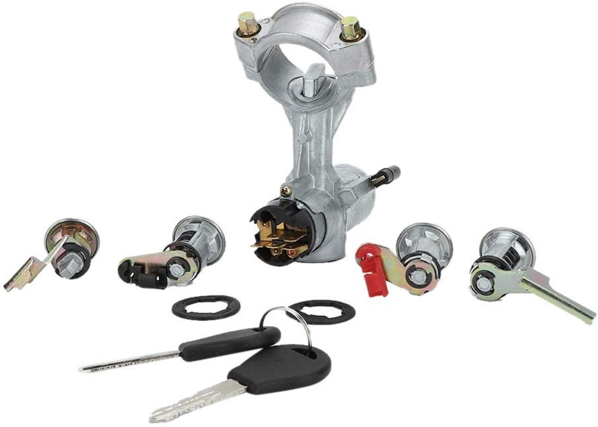 Allecto - Ignition Lock - Aluminium Schakelaar - Met Sleutels - Geschikt voor PATROL Y60 2-Deurs - Beveiliging - Auto Accessoires - Sleutel Slot