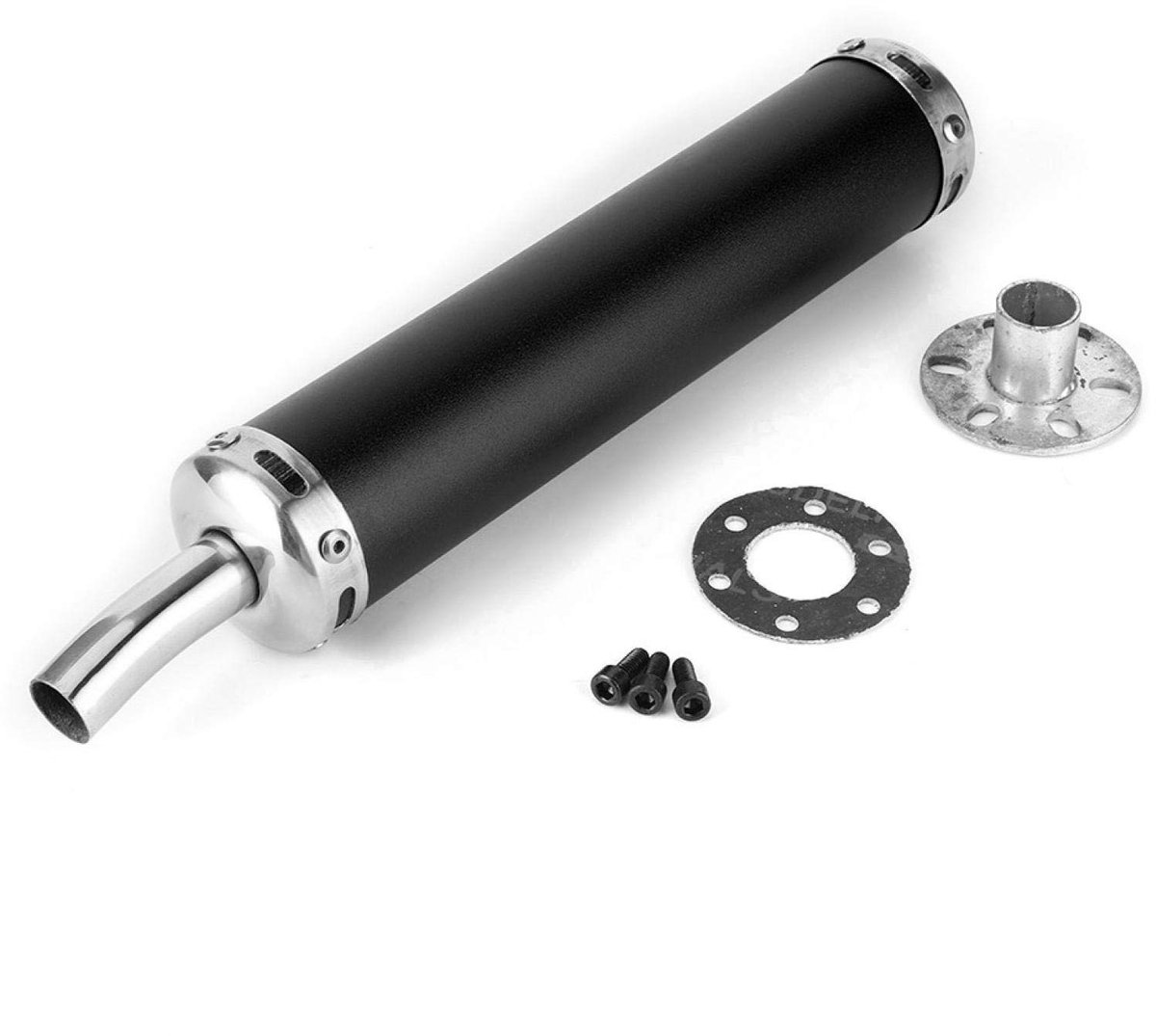 Stainless Steel Motorcycle Silencer 20mm - Geluidsdemper voor 2-Takt Motoren