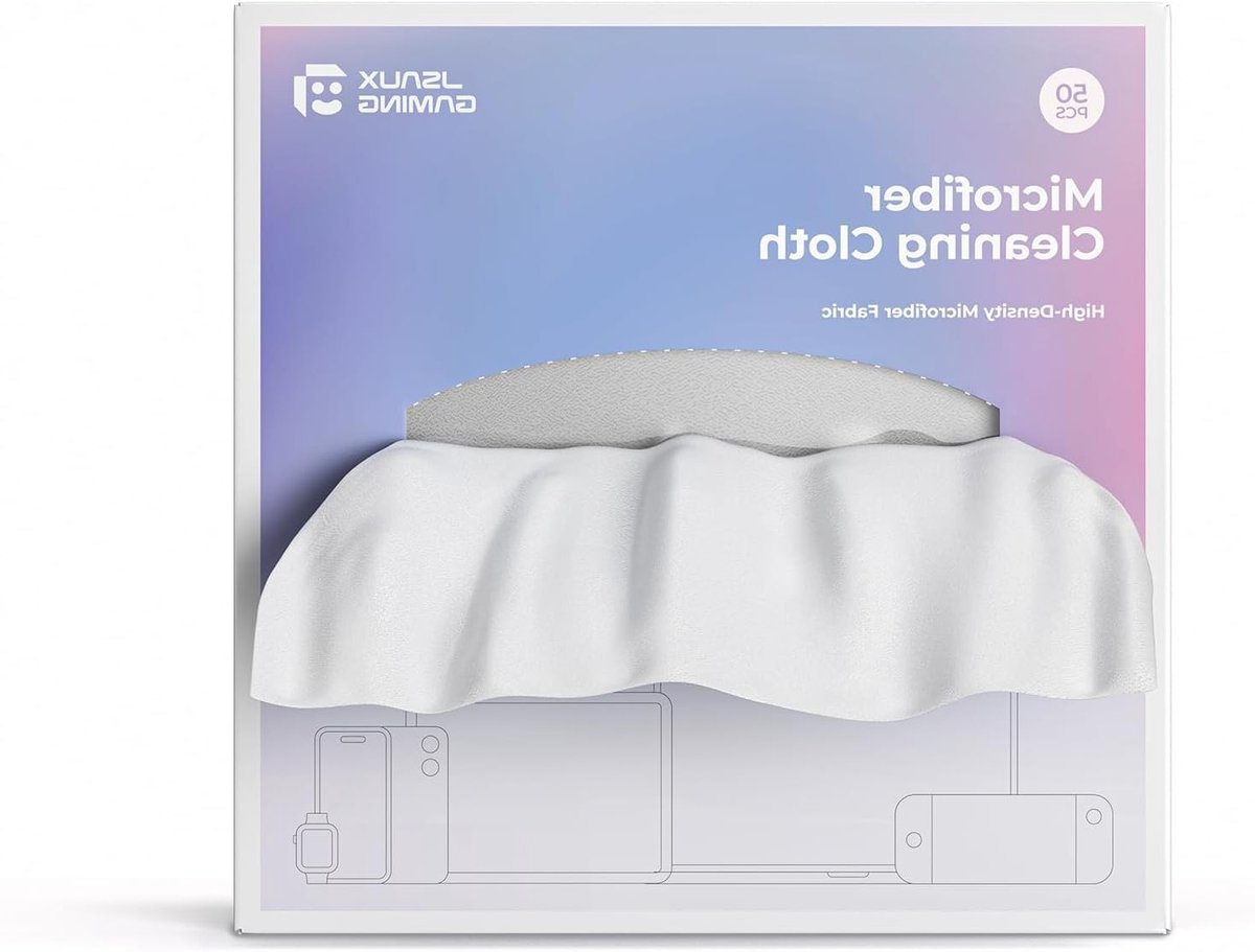 Pack van 50 Wegwerp Microvezeldoeken (15 x 15 cm) voor Glazen, Camera's en Schermen - Ideaal voor Telefoons, Tablets en TV's