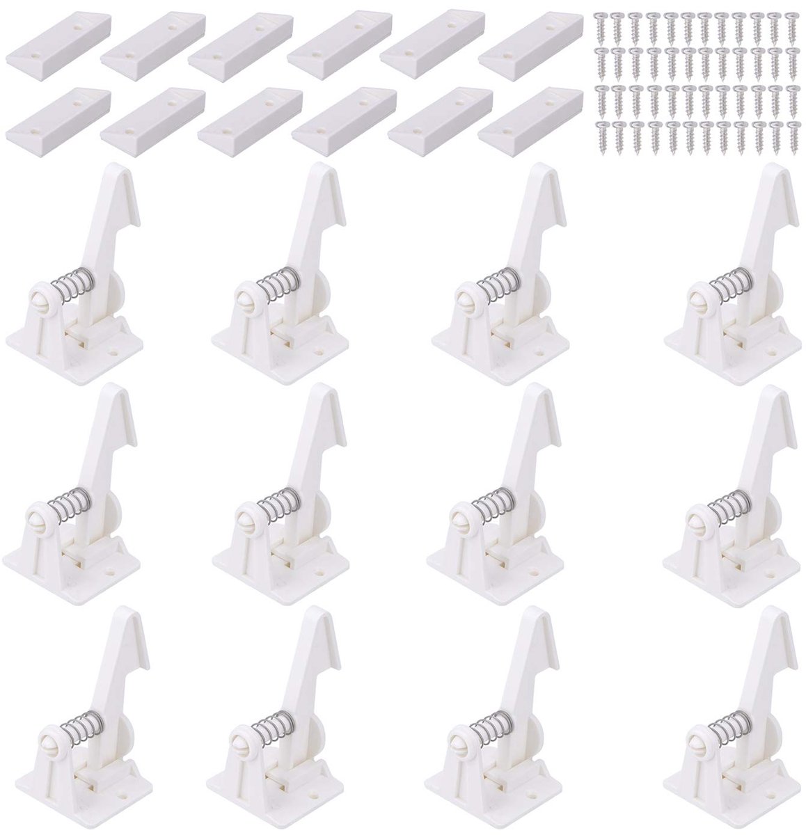 Kastsloten Kinderveiligheid - 12 Stuks Baby Proofing Kasten en Ladeslot met Eenvoudige Installatie