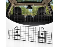 BOTC Hondenrek auto - Verstelbaar - Hondenrek - Autorek hond - B93-150cm - Bagagerek - Zwart