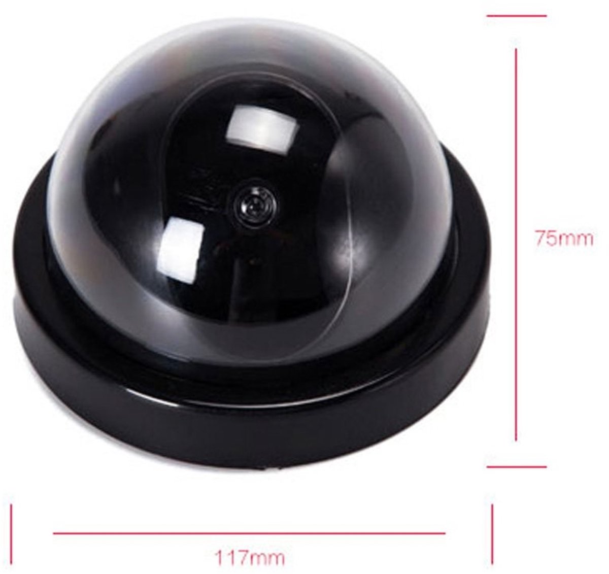 Allecto - Dummy Camera - Fake Beveiligingscamera - Waterproof - LED Licht - Crime Preventie - Geschikt voor Buiten