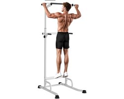 Linkforu - Kracht Trekstang - in Hoogteverstelbare Bodybuilding Stang - Sport - Training - Fitness - 91,5X 97,5x 176,5-227 cm