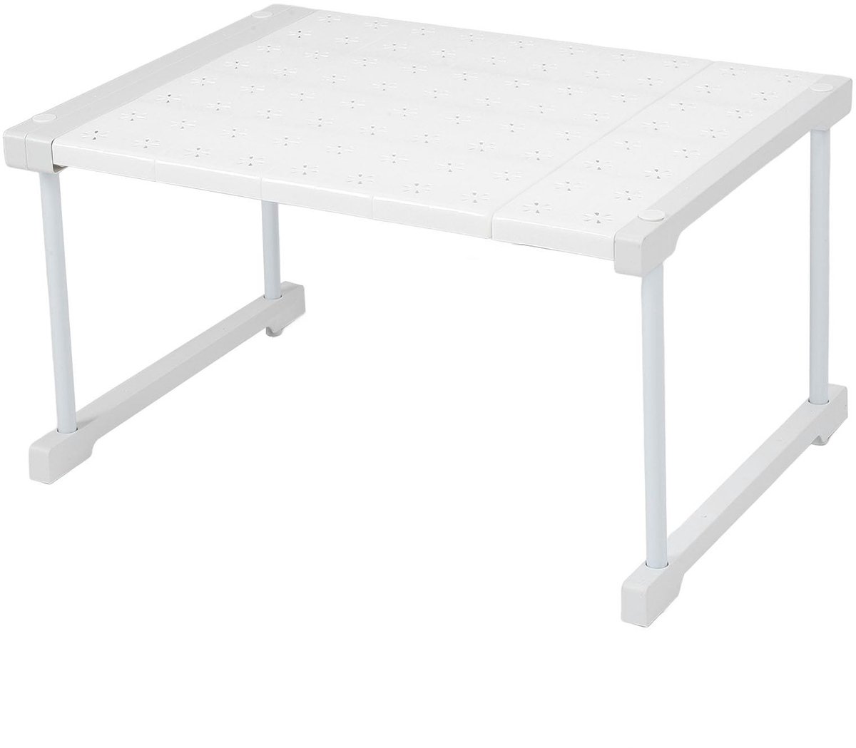 Allecto - Uittrekbare Kastplank - Verstelbare Opbergrek - Carbon Staal - 67-88 cm - Ideale Organizer - Keuken en Badkamer - Duurzaam en Stijlvol