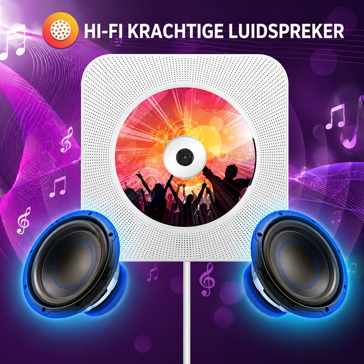 CD Speler - Met FM-Radio/Bluetooth/USB thumbnail 5