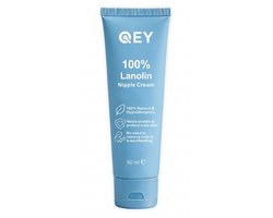 QEY Lanoline Tepelcrème - 100% Natuurlijk - Tegen Tepelkloven & Gevoelige Tepels - 50 ml