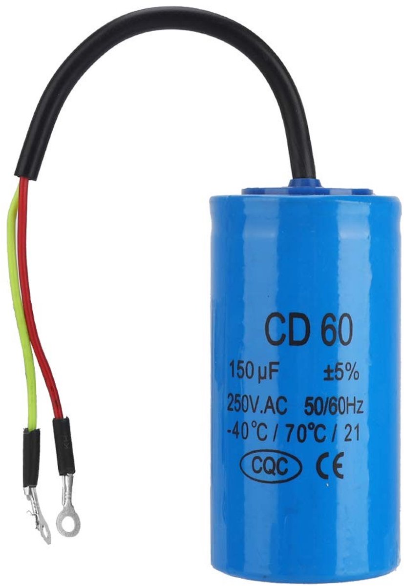 Shopcentral - Motor Capacitor - Capaciteit 150 Microfarad - Betrouwbaar en veilig - Voor Airconditioning - Hoogwaardige isolatie - Geschikt voor Compre..