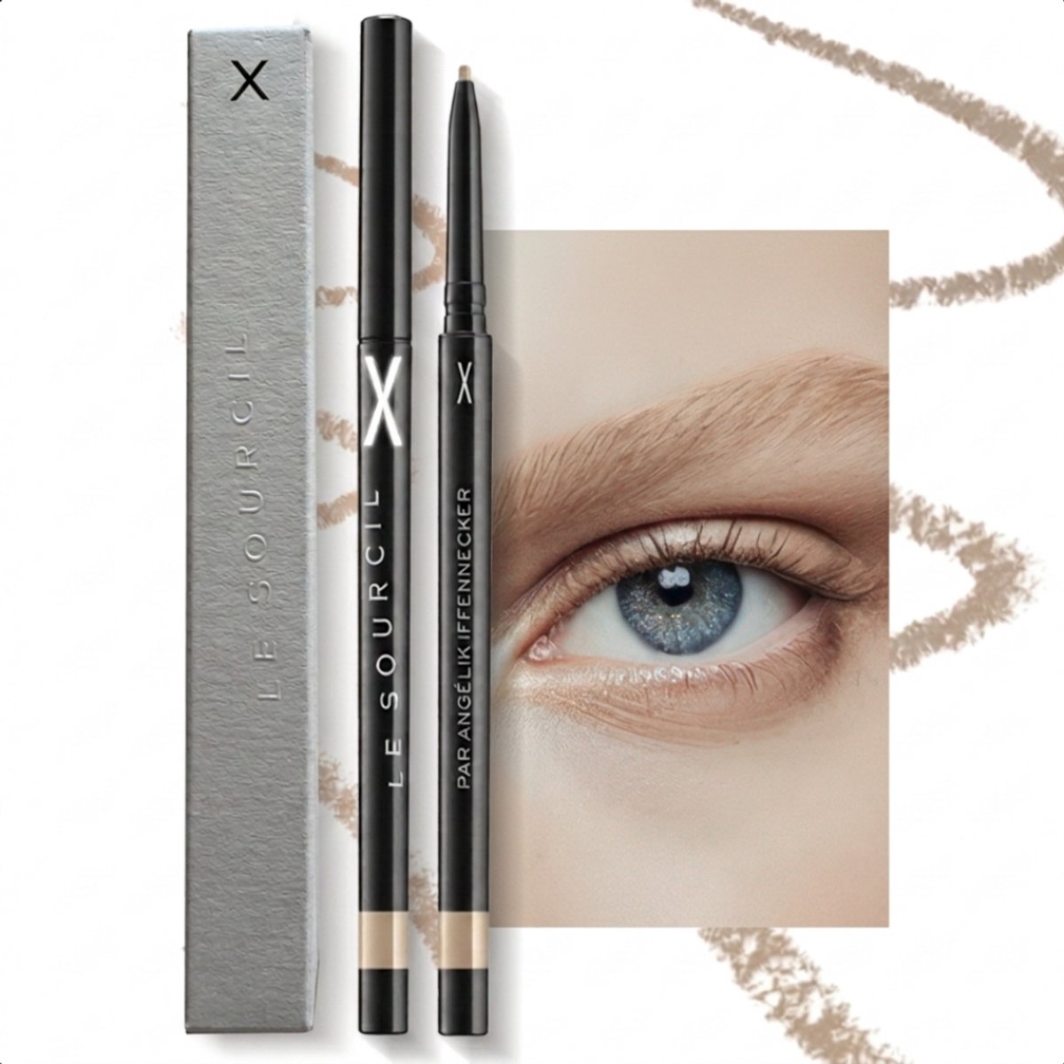Le Sourcil Wenkbrauwpotlood X Asblond - Waterbestendig Wenkbrauw Pen - Precisie & Langdurige Fixatie