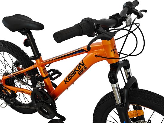 Keskin MTB1 kinderfiets 20 inch - 21 versnellingen met schijfremmen voor en achter - kinderfiets voor 6, 7 en 8 jaar - 20 inch fiets voor jongens en meisjes - oranje — afbeelding 5