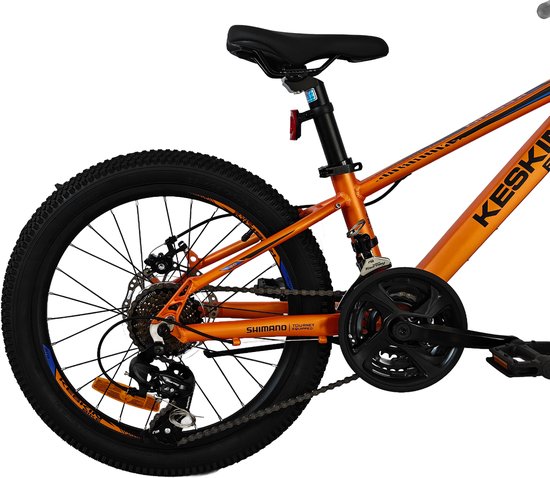 Keskin MTB1 kinderfiets 20 inch - 21 versnellingen met schijfremmen voor en achter - kinderfiets voor 6, 7 en 8 jaar - 20 inch fiets voor jongens en meisjes - oranje — afbeelding 4