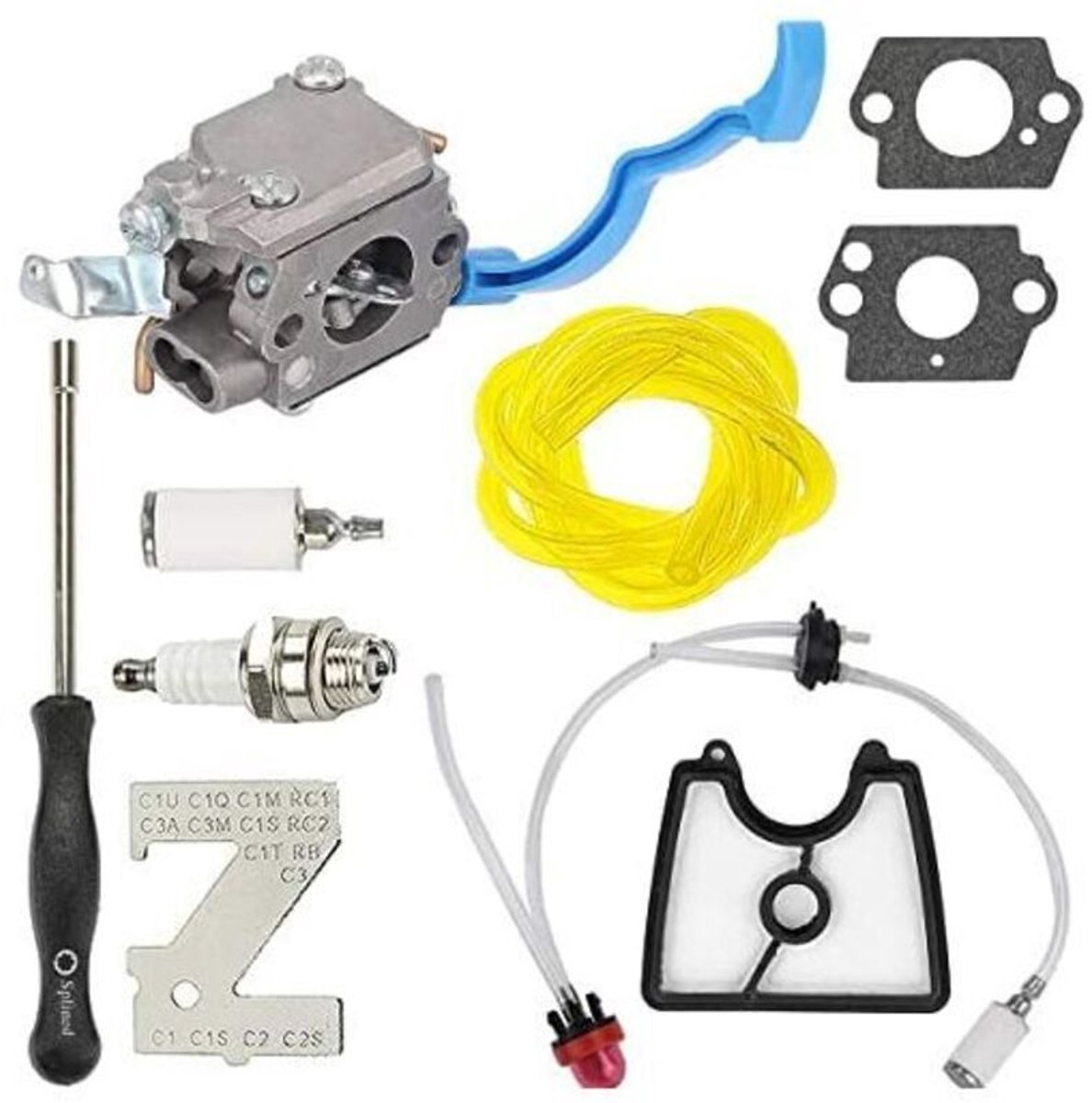 De carburateur C1Q-W37 is geschikt voor de handföhnmodellen 125B, 125BX, 125BV en 125BVX,geschikt voor luchtfilter 545112101, en is tevens geschikt voor onderdeelnummers 581798001, 590460102 en 545081811.
