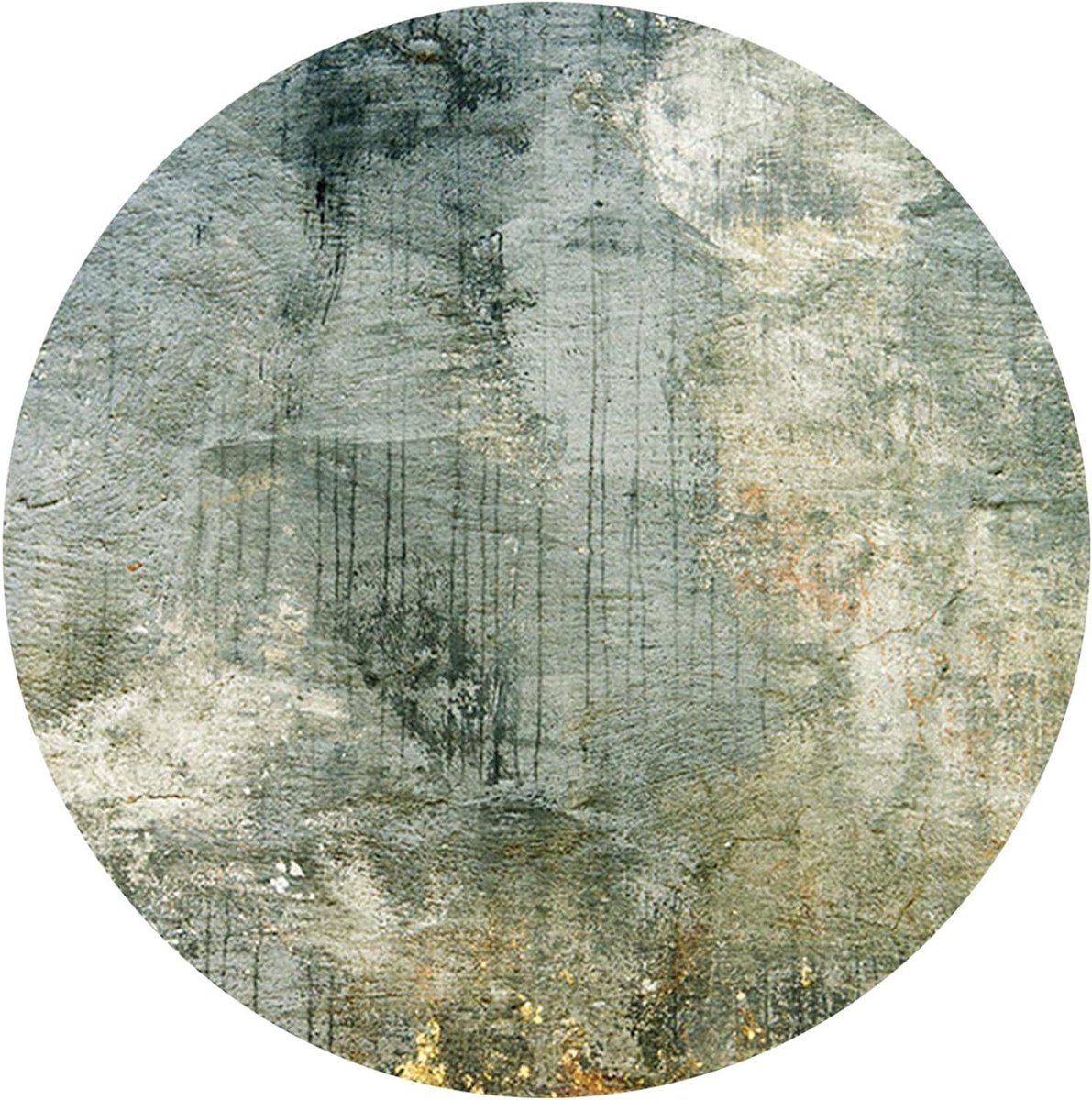 Rond Vloerkleed - Oosters Abstract - Woonkamer Decoratie - Glad Geweven Acryl - Ø180cm - G