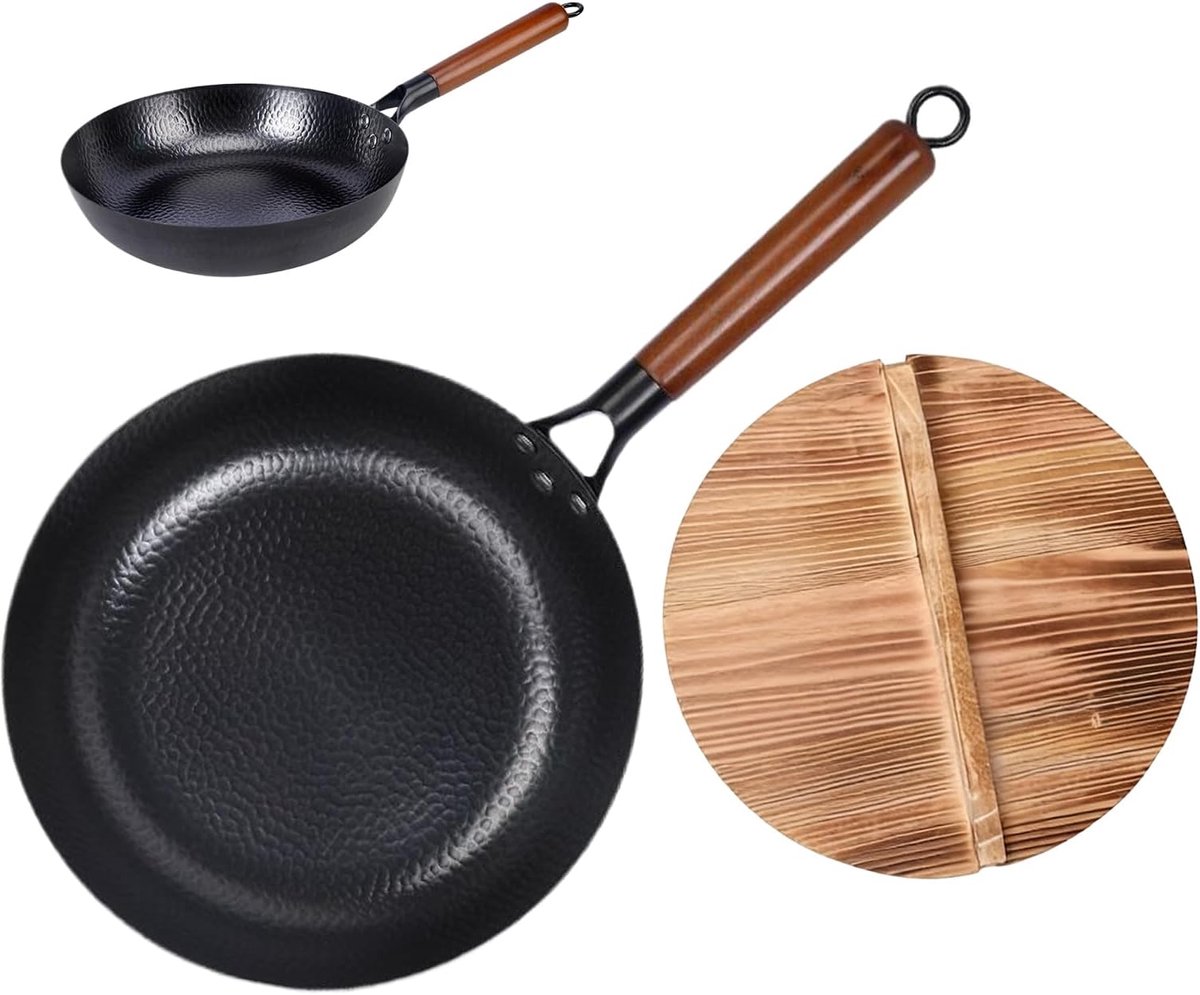 Braadpannen - Antiaanbakpannen sauteer - Snel koken - Gelijkmatige warmte - 28 cm - Meerkleurig