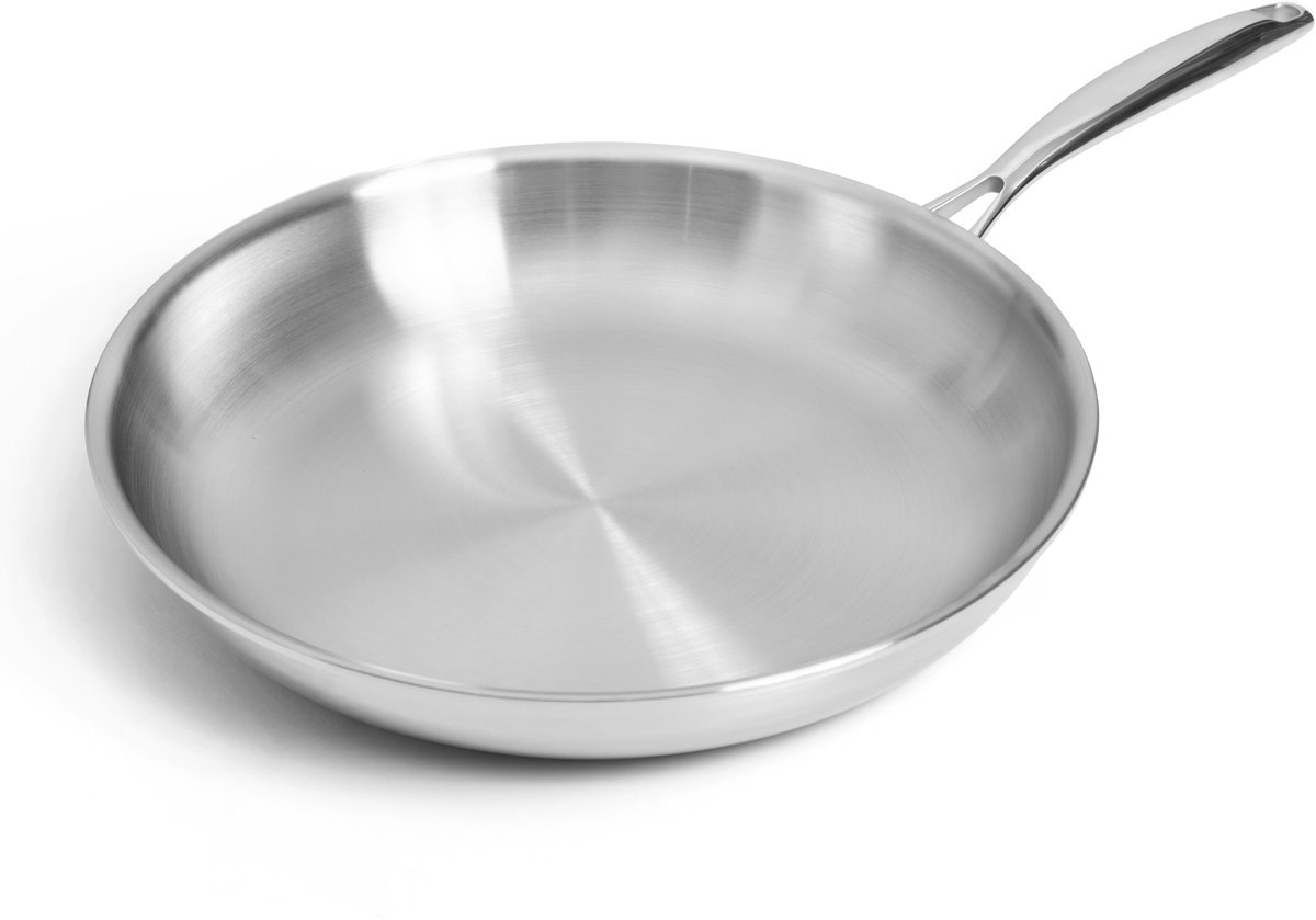 SOPHIOR – Koekenpan 28 cm – RVS – Geschikt voor Inductie, Oven en Vaatwasser