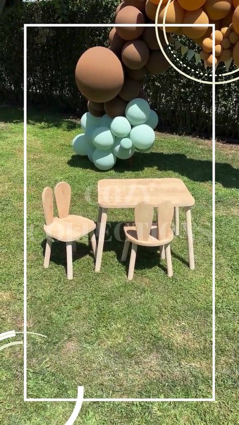 Cozy Collections - Kindertafel Met Stoeltjes - Kinderbureau - Eethoek set kinderen - Peuters tafel - Speeltafel - Montessori kindertafel - Kindermeubelen Set 1 t/m 7 Jaar