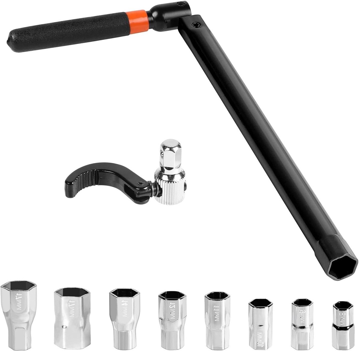 Universele Kraanmoersleutel Set met 10 Stuks, Montagegereedschap voor Wasbak en Sanitair,