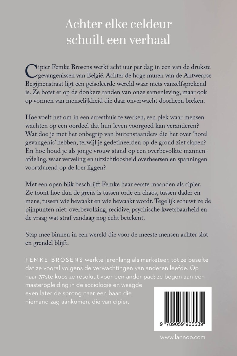 Dagboek - Dagboek van een cipier - back cover