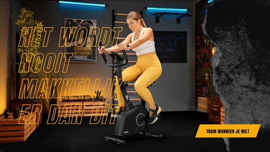 Trex Sport TX-380MB Rigon – Hometrainer – Magnetisch – Fitness Fiets – 8 Weerstandsniveaus – Fitnessapparaat voor Thuis – Hartslagmeter & LCD – 5 kg Vliegwiel – Max. 120 kg – Navy