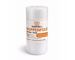 Noppenfolie – 100 cm x 10 m – Extra Sterk Bubbeltjesplastic – Beschermfolie voor Inpakken & Verhuizen – Schokbestendig Bubble Wrap Rol