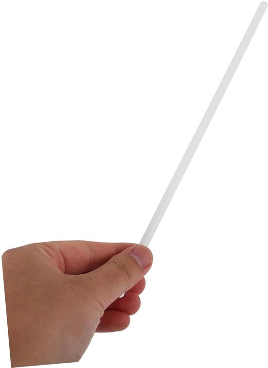 Laboratorium Roerstaaf - PTFE Roerder - Mengprocessen Uitvoeren - Antikleef Eigenschappen - 25 cm Lengte - Wit — afbeelding 2