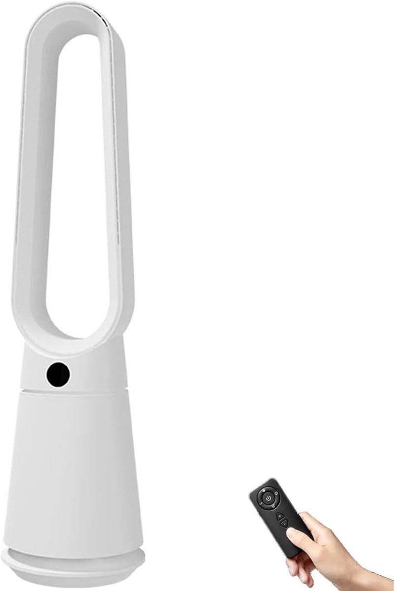 Elektrische Torenventilator - Bladloze Ventilator - Koelte Thuis - 120 Graden Oscillatie - 97 Cm Hoog - Wit