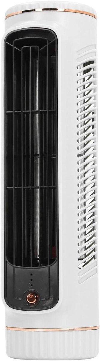 Torenventilator Bureau - Stille Koeler - Persoonlijke Verkoeling - Bladloos Ontwerp - Compact Formaat - Wit