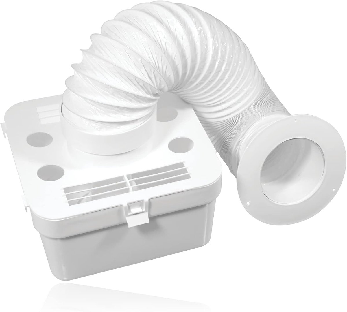 Droger Condensator Kit Ventilatie Slang Set Binnen Ventileren Universele Adapters 1.5 Meter Slang Wit