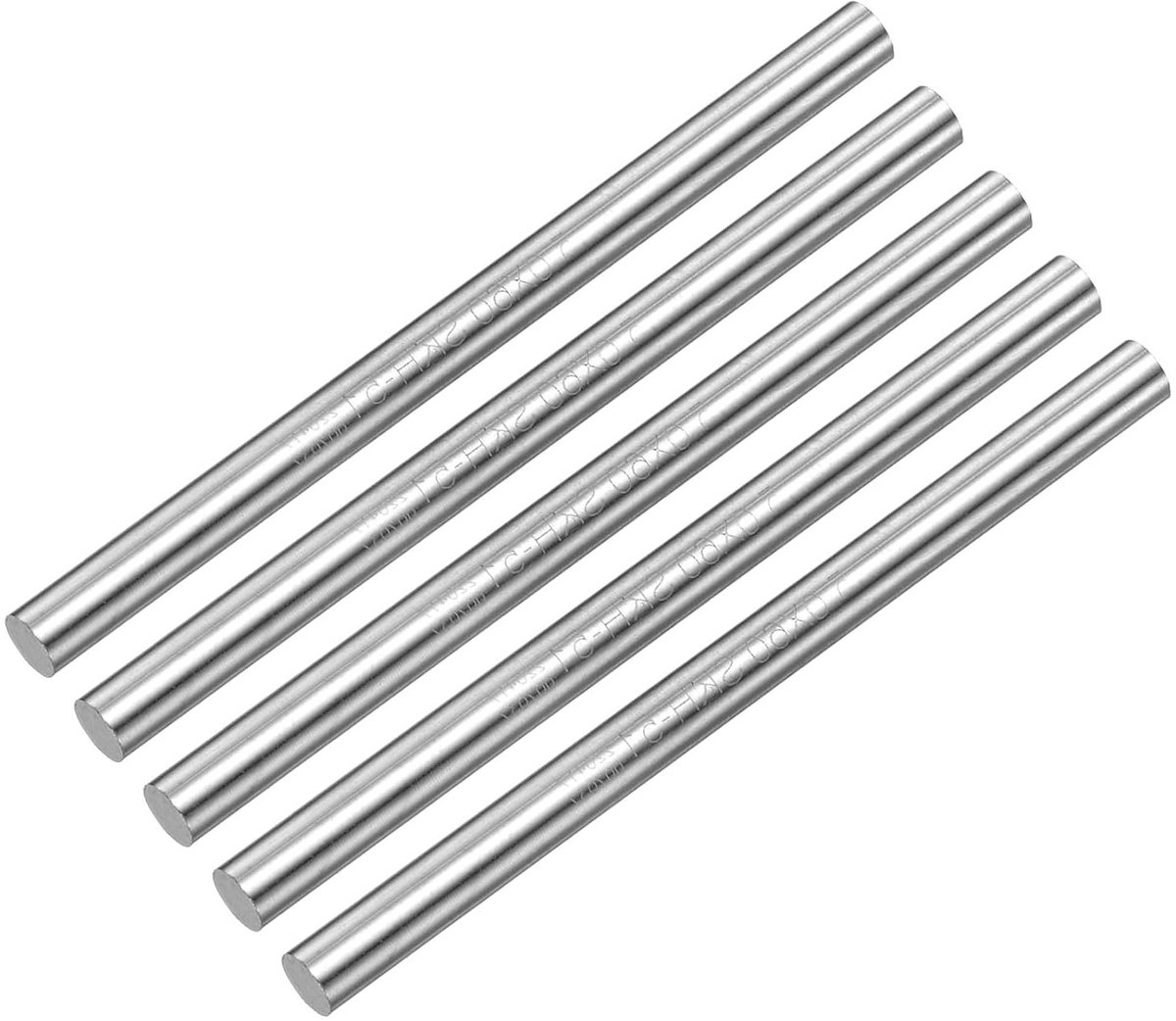 Stalen ronde staaf van 5 mm diameter en 80 mm lengte, ideaal voor DIY-projecten, draaibanken en boormachines, set van 5 stuks