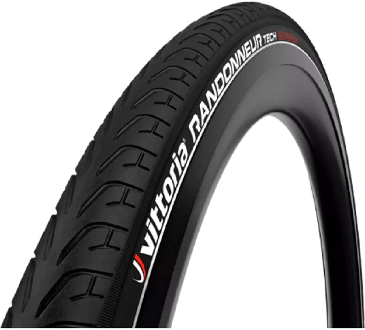 Vittoria Buitenband 28 Inch 37-622 Zwart Met 3 mm Anti-Leklaag En Zwarte Reflectiestrook