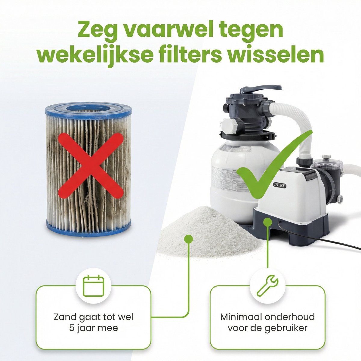 Intex 26646GS Zandfilterpomp - SX2100 - 6000 liter per uur inclusief Filterglas (2 stuks) en Testrips – foto 4