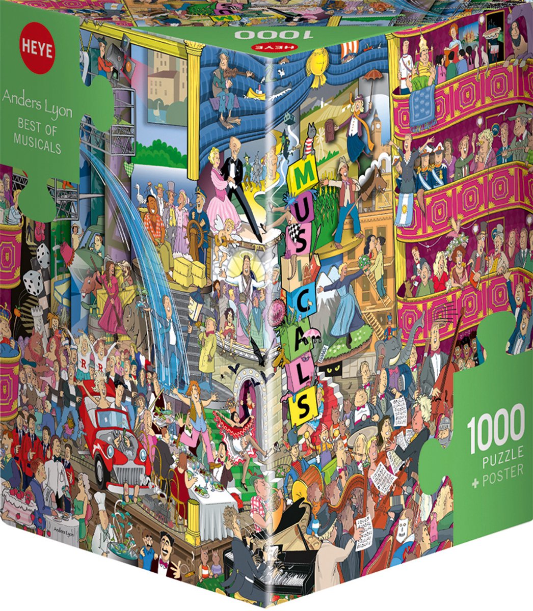 Heye Puzzel Best of Musicals 1000 3hkg..