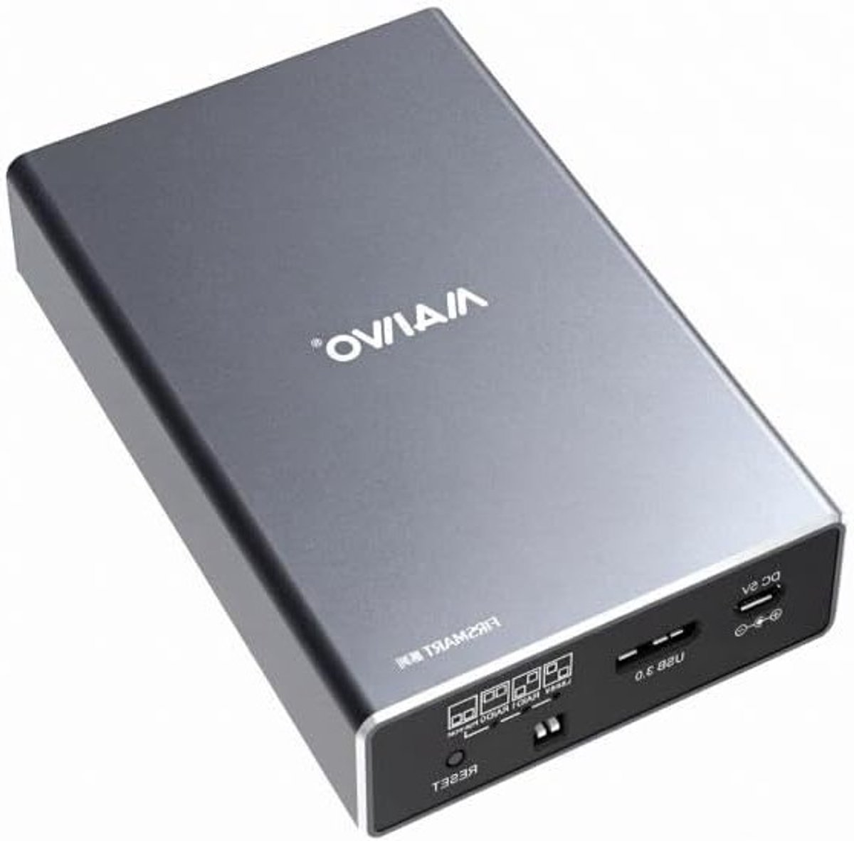 Externe RAID-behuizing voor 2,5 inch SATA SSD's en HDD's, USB 3.0 Gen 2 10 Gbps, RAID 0/1/JBOD, 16 TB opslagcapaciteit, aluminium ontwerp voor optimale koeling