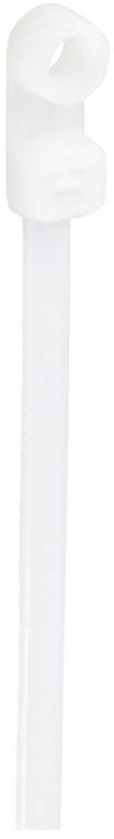 TRU COMPONENTS TC-12814164 Kabelbinder 370 mm 4.8 mm Natuur Met schroefsokkel, Chemische bestandigheid 100 stuk(s)