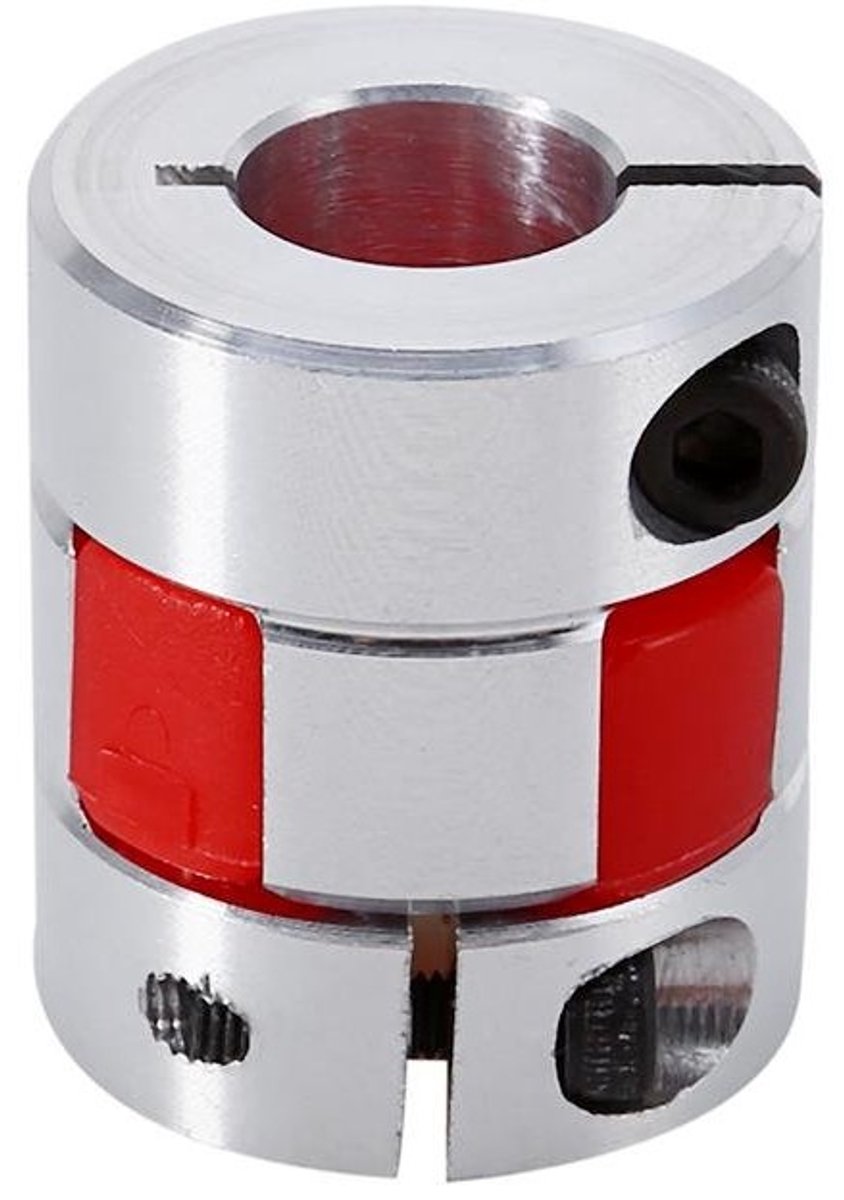 Koppeling as voor stappenmotor, elastische koppeling met flexibele klemflens 8×12mm, aluminium ontwerp voor optimale prestaties