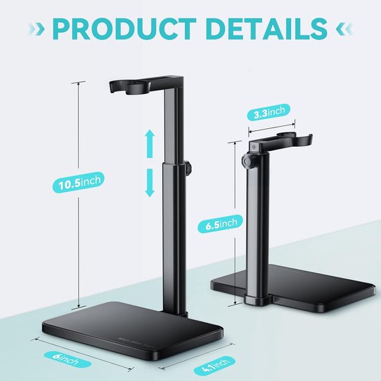 Hars Mixer Stand - Epoxy Houder - Harsen Maken - Vrije Handen Ontwerp - 16.79 x 14.2 cm - Zwart — afbeelding 4