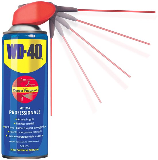 WD-40® Smart Straw - Verdrijft vocht - Stopt piepen & kraken - Beschermt tegen roest - Maakt vastgeroeste onderdelen los - Verwijdert olie, vuil & vet - 450ml