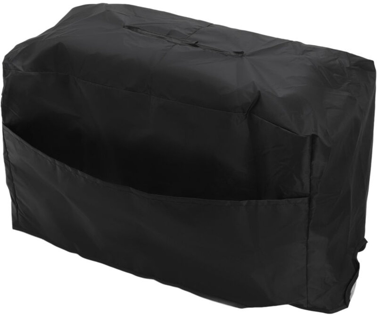 Waterdichte hoes voor lasapparatuur, gemaakt van UV-bestendig, verzilverd polyester taft, geschikt voor lasapparaten en balkons, afgeschikt vooringen 47 x 28 x 37 cm, zwart.