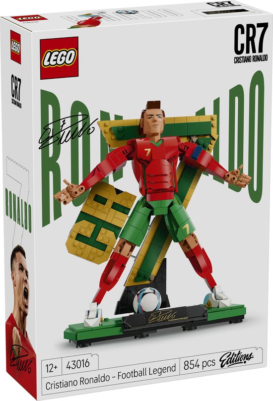 LEGO Editions Cristiano Ronaldo - Légende du Football CR 7 Kit de Construction pour Enfants - 43016