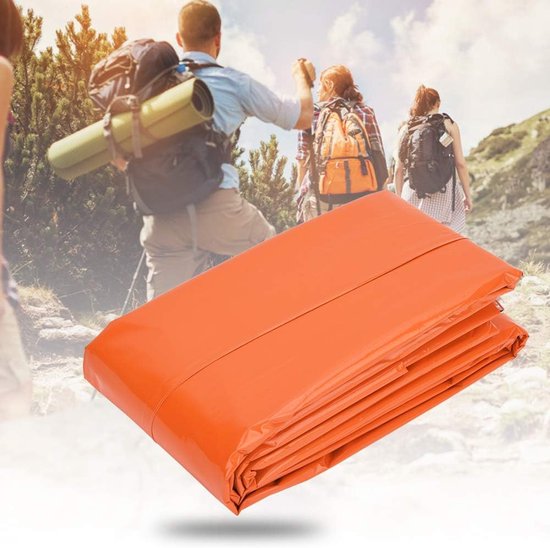 Reflecterende Nooddeken en Campingmat - Lichtgewicht, Compact en Warmtebehoudend van Merkloos — afbeelding 2