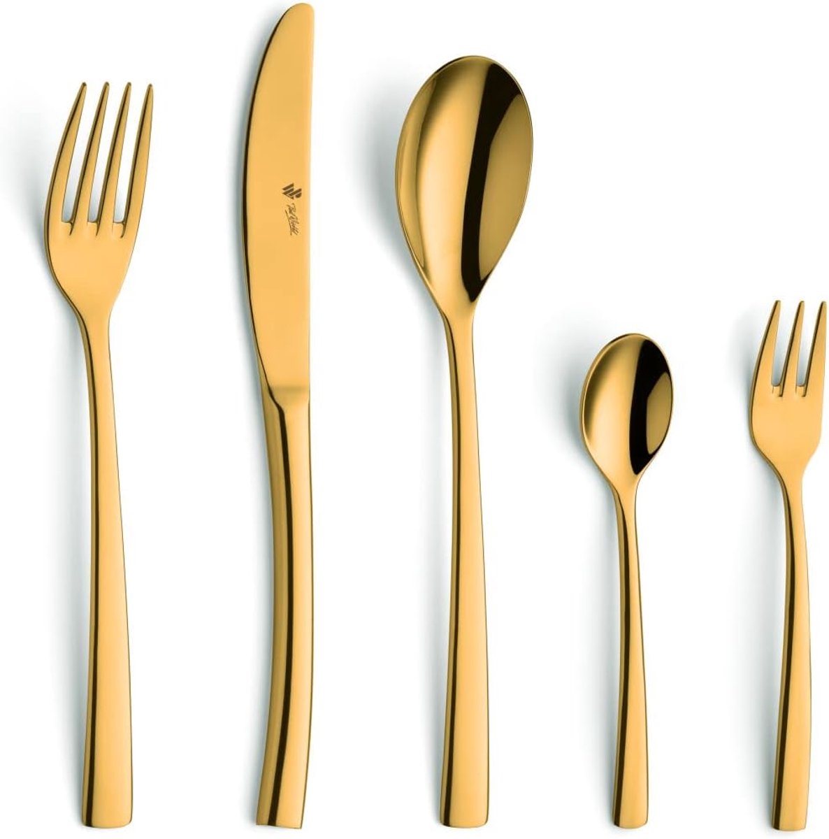 Bestekset 30-delig Eetgerei set Dagelijks dineren PVD gouden afwerking